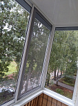 Раздвижное остекление П-образного балкона в хрущевке с внешней отделкой - фото 2