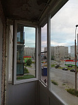 Холодное остекление балкона в доме  II-49 - фото 1